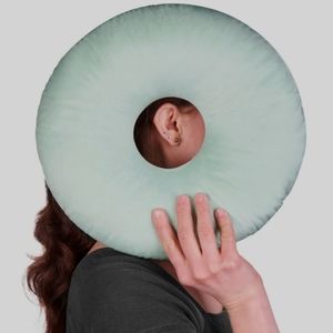 Ear Piercing Earring Pillow Donut Side Sleepers CNH Mint Green